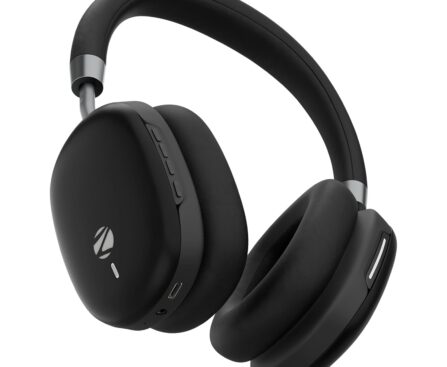 Zebronics Wireless Headphones, Hybrid ANC 48dB, Upto 100Hrs Playback