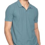 DAMENSCH Men's Statement Textured Regular Fit Polo T-Shirts